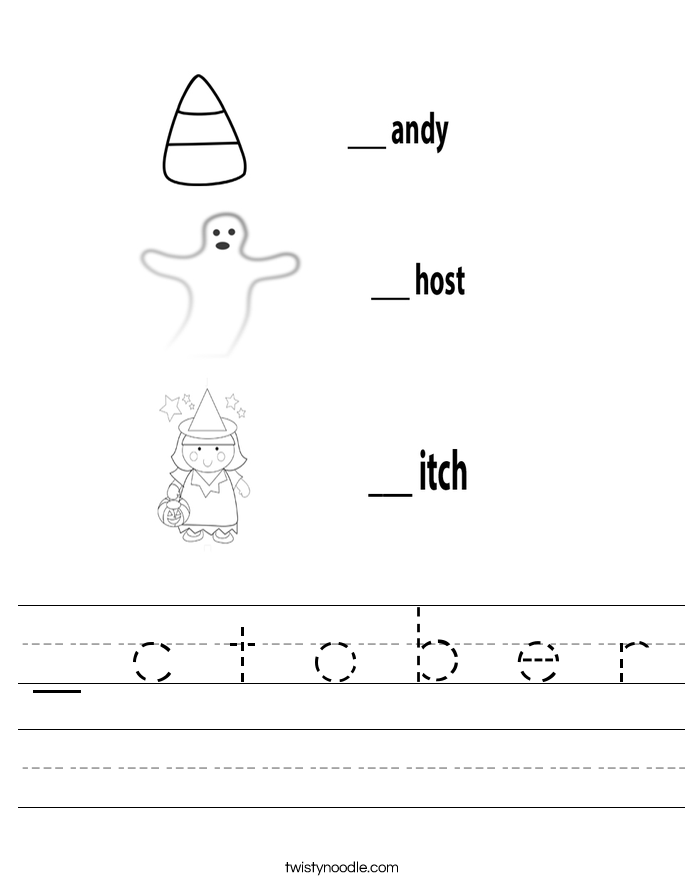 _ c t o b e r Worksheet