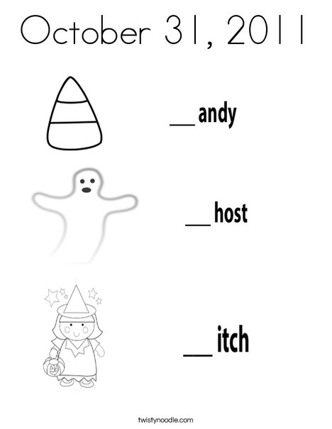 Candy Ghost Witch Coloring Page