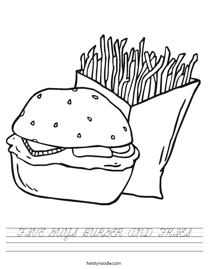 FIVE GUY'S BURGER AND FRIES Worksheet