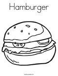 HamburgerColoring Page