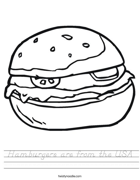 Hamburger Worksheet