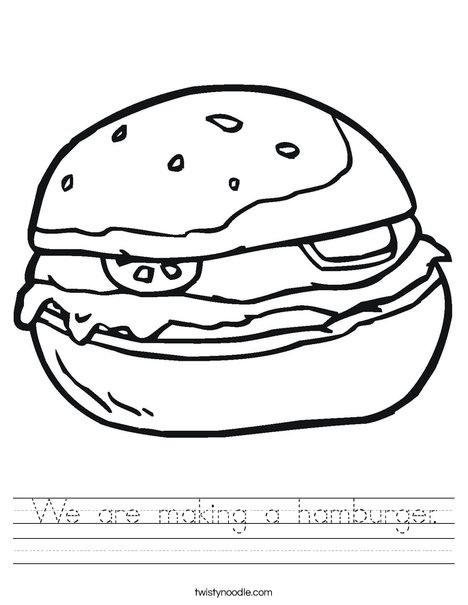 Hamburger Worksheet