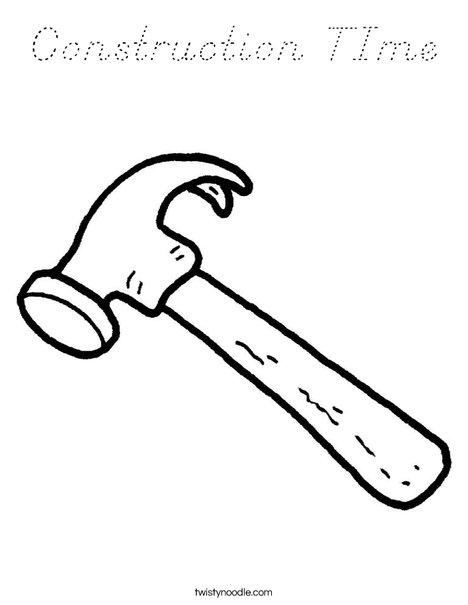Hammer Coloring Page