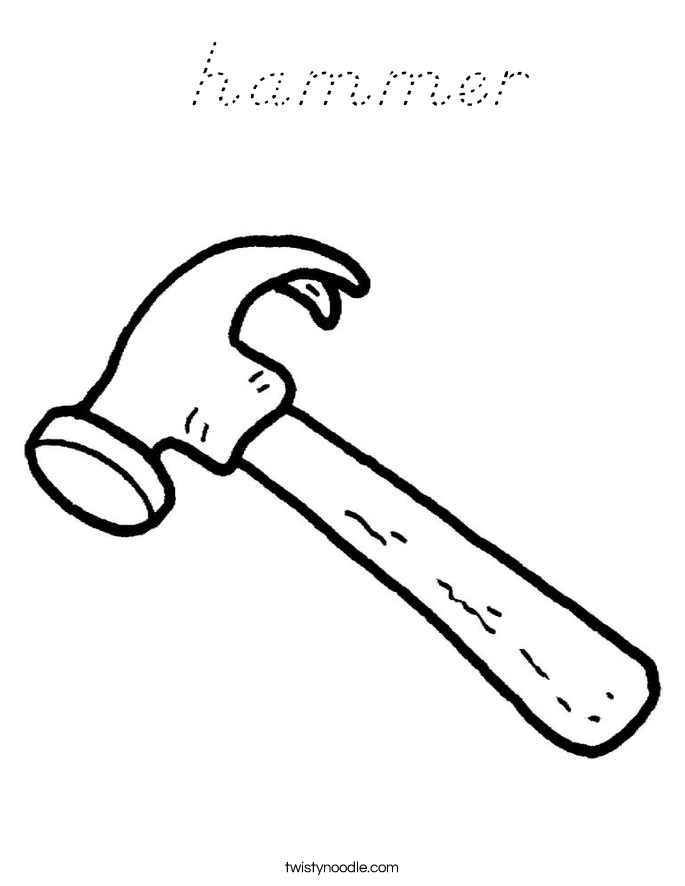  hammer Coloring Page