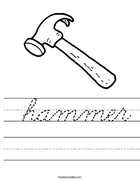 Hammer Worksheet