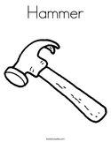 Hammer Coloring Page