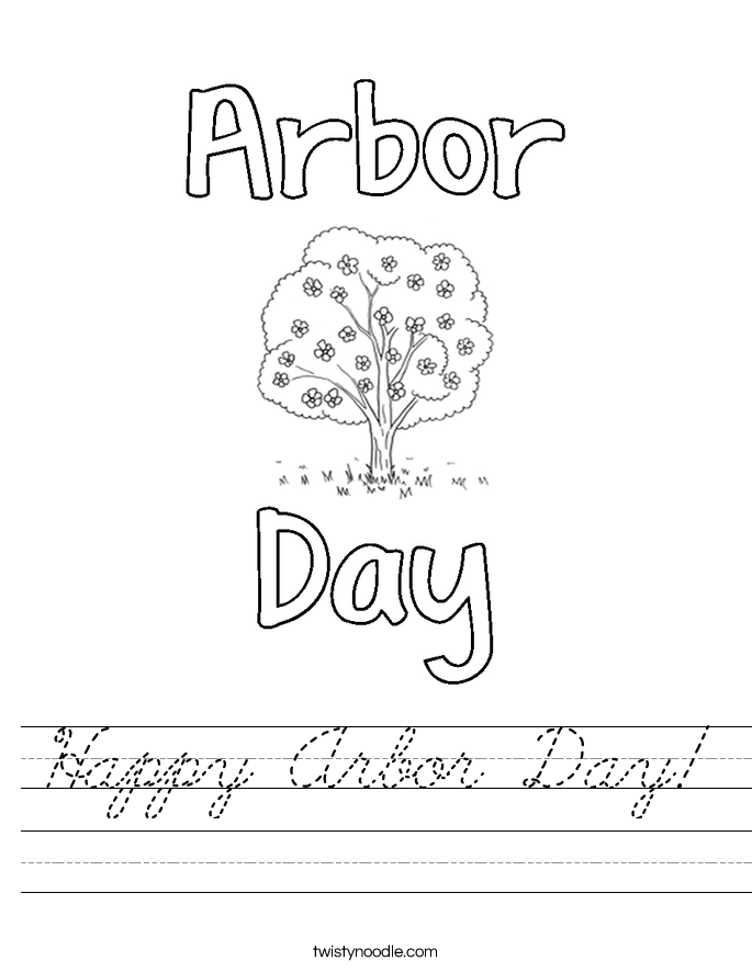 Happy Arbor Day! Worksheet