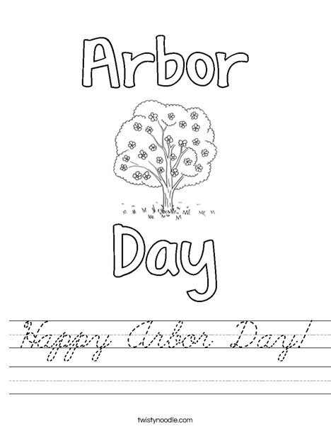 Happy Arbor Day! Worksheet