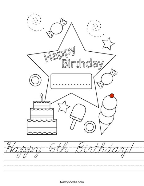 Today is my birthday! Worksheet