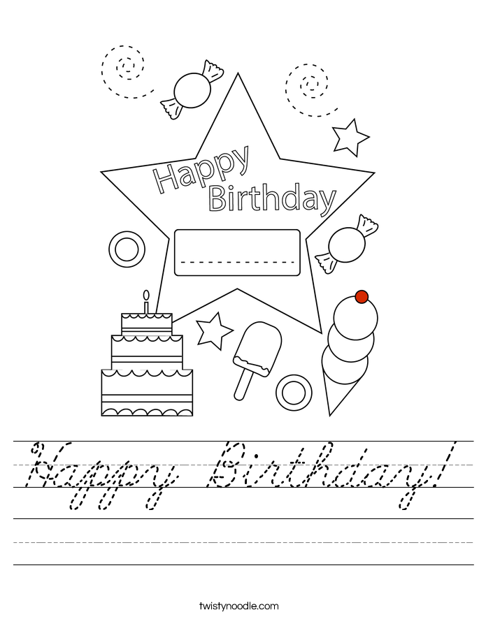 Happy Birthday! Worksheet