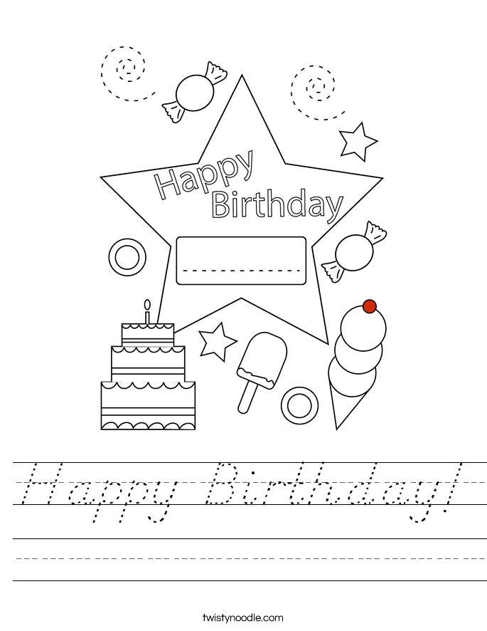 Happy Birthday! Worksheet