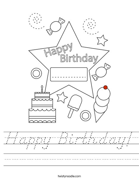 Today is my birthday! Worksheet