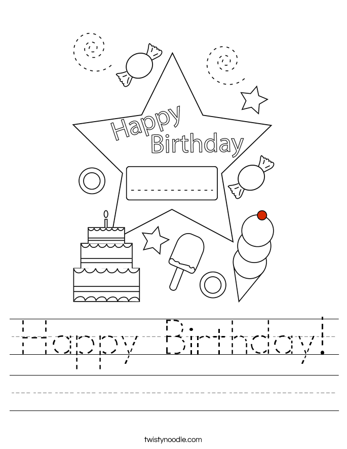 Happy Birthday! Worksheet