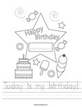 Today is my birthday! Worksheet