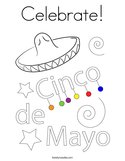 Celebrate Coloring Page