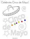 Celebrate Cinco de Mayo!Coloring Page