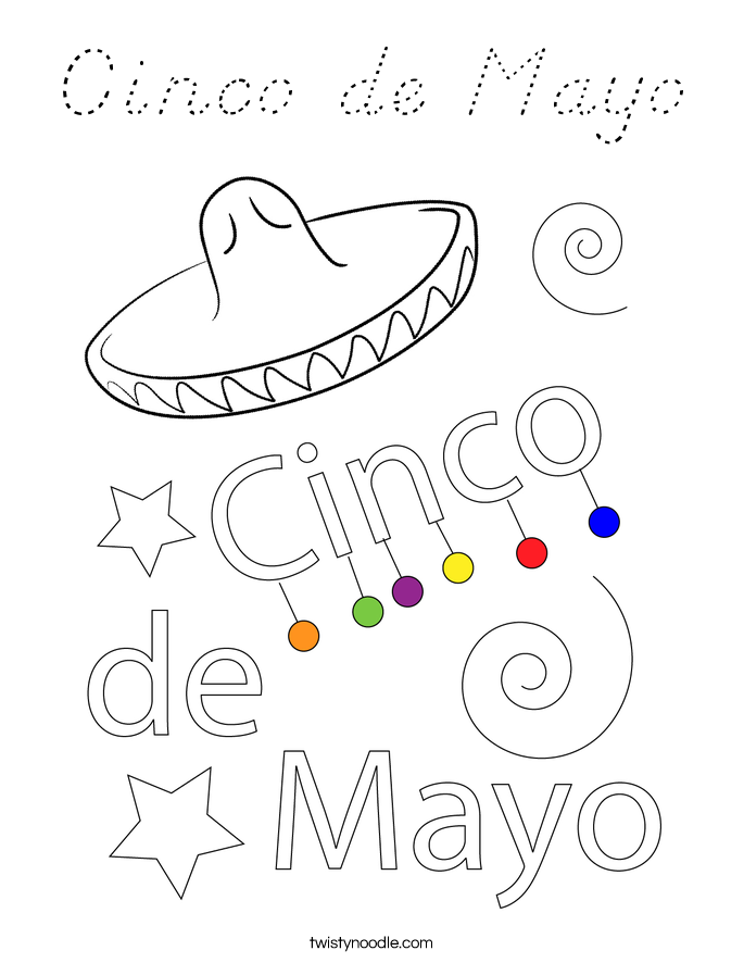 Cinco de Mayo Coloring Page
