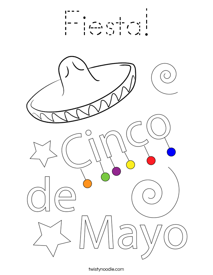 Fiesta! Coloring Page