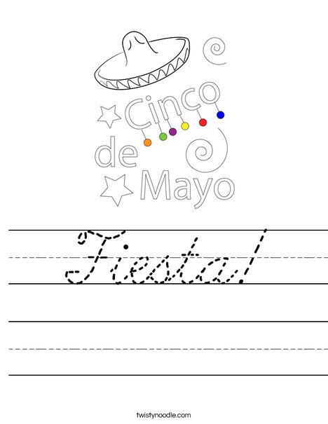 Happy Cinco De Mayo Worksheet