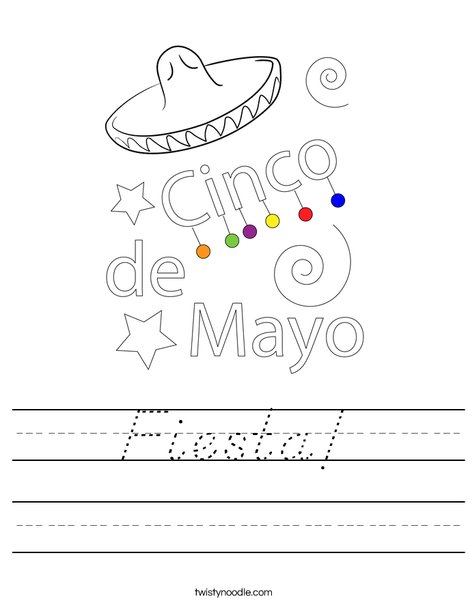 Happy Cinco De Mayo Worksheet