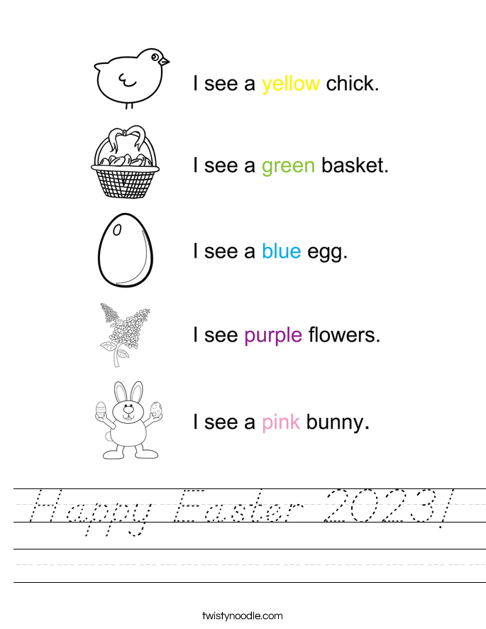 Happy Easter 2023! Worksheet