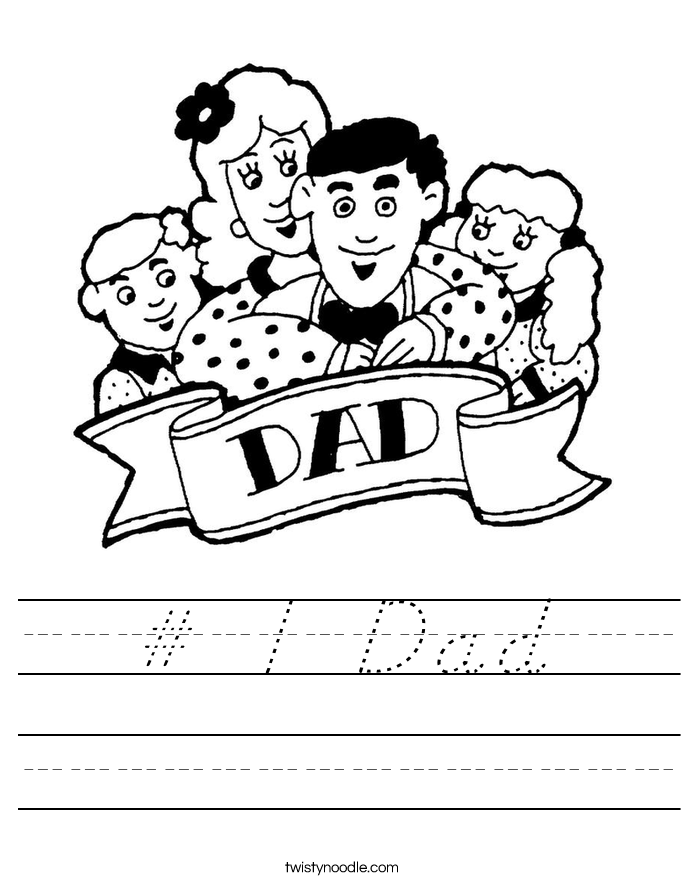 # 1 Dad Worksheet