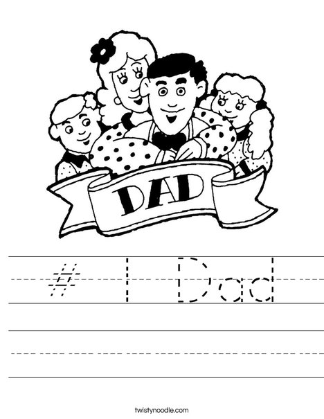 Dad and Family Worksheet