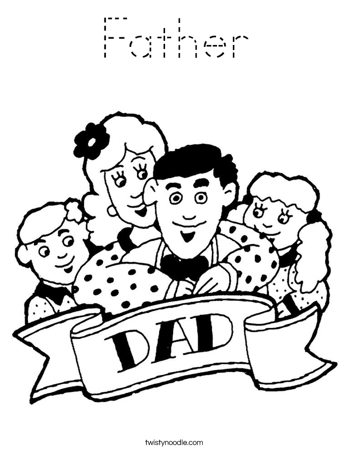 Father Coloring Page