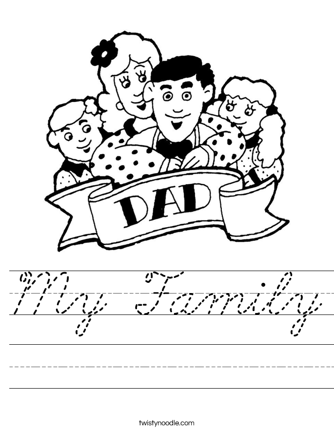 My Family Worksheet