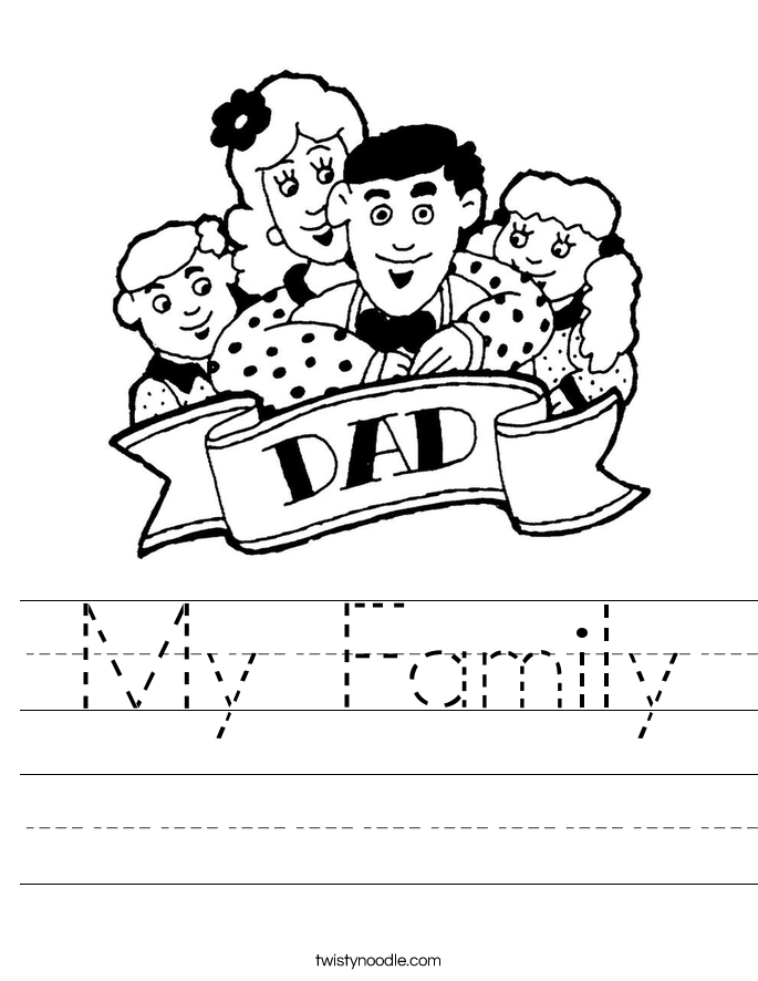 My Family Worksheet