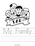 My Family Worksheet