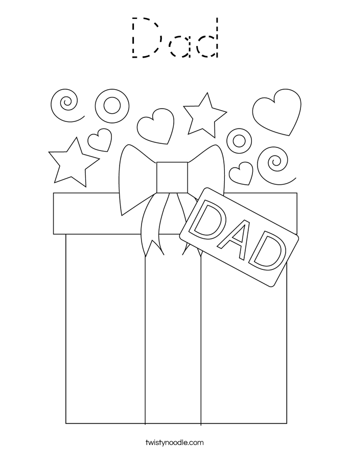 Dad Coloring Page