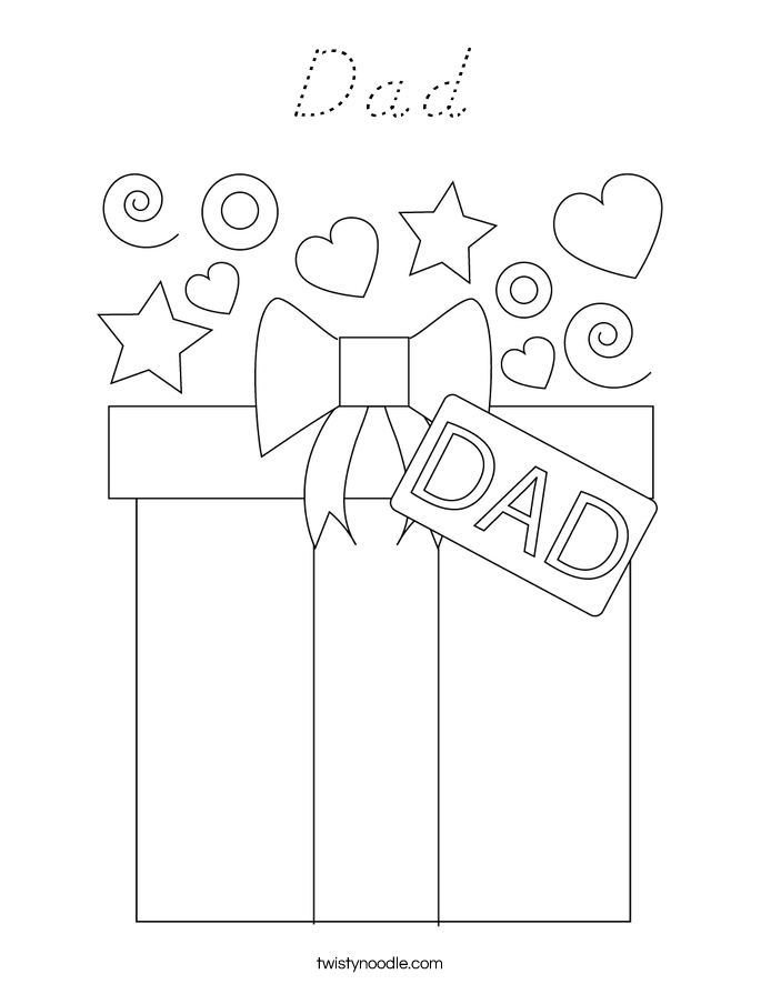 Dad Coloring Page