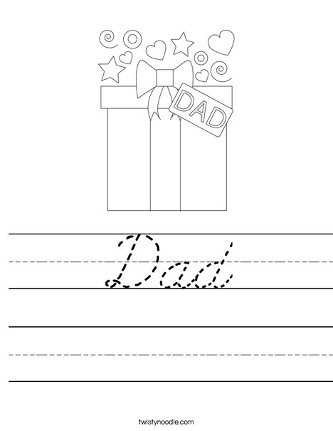 Happy Father's Day Worksheet