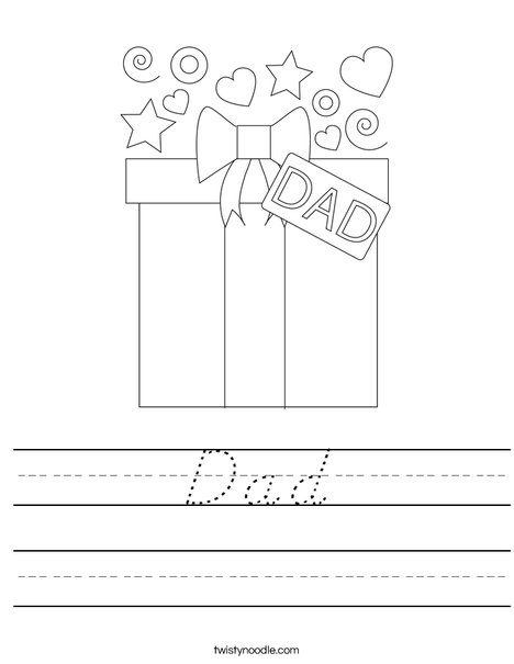 Happy Father's Day Worksheet