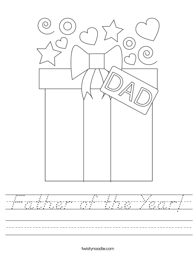 Father of the Year! Worksheet