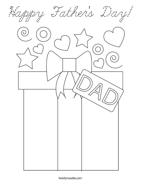 Happy Father's Day Coloring Page