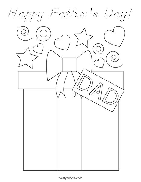 Happy Father's Day Coloring Page
