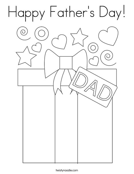 Happy Father's Day Coloring Page