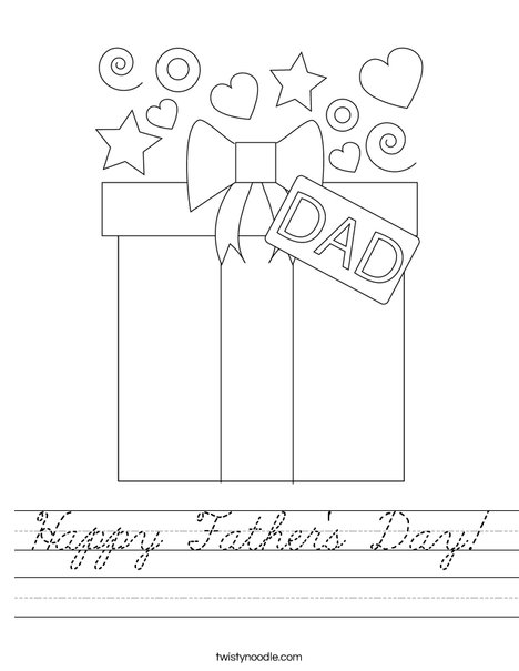 Happy Father's Day Worksheet