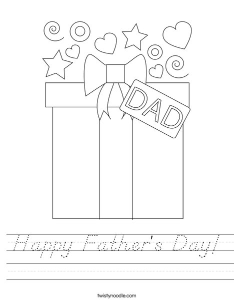 Happy Father's Day Worksheet