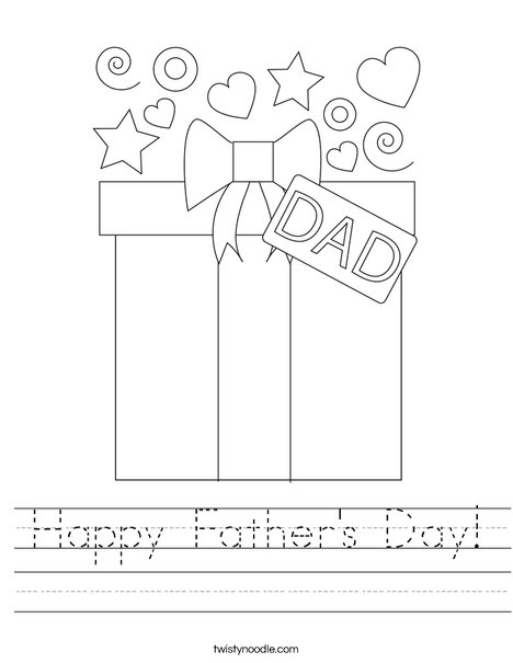 Happy Father's Day Worksheet
