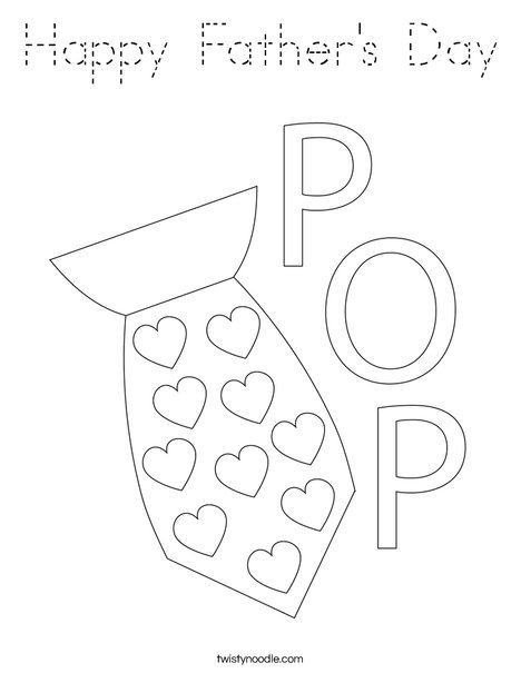 Father's Day Tie Coloring Page
