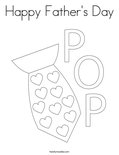 Happy Father's Day Coloring Page