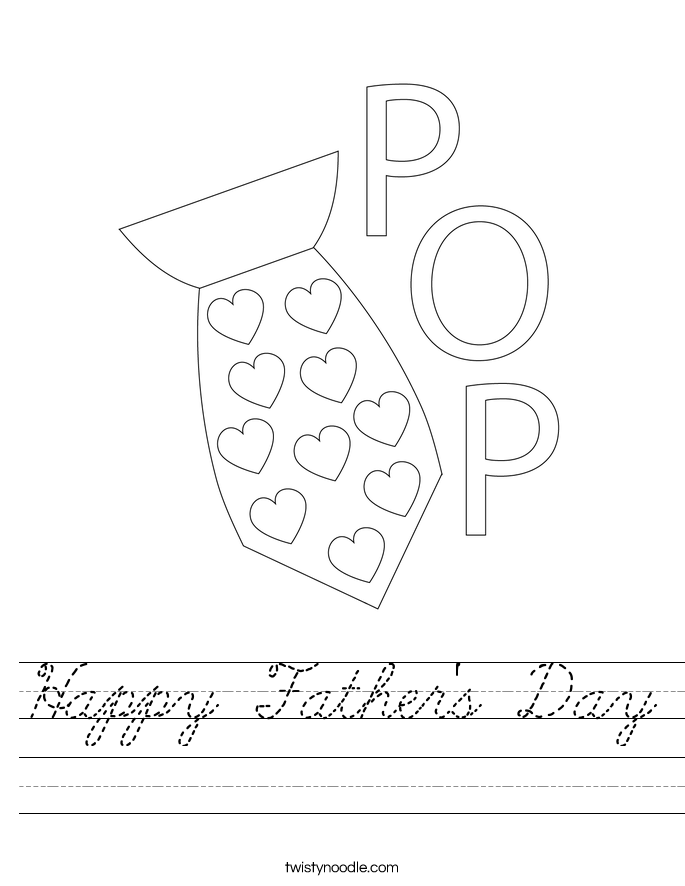 Happy Father's Day Worksheet
