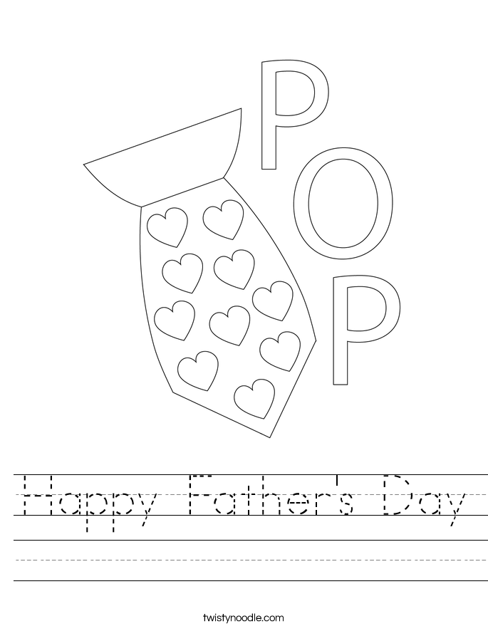 Happy Father's Day Worksheet