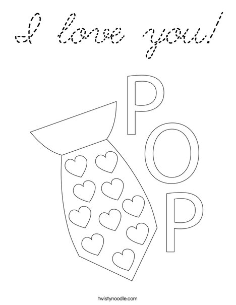 Father's Day Tie Coloring Page