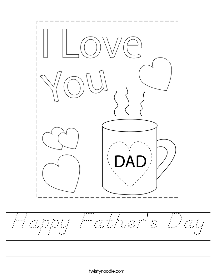 Happy Father's Day Worksheet