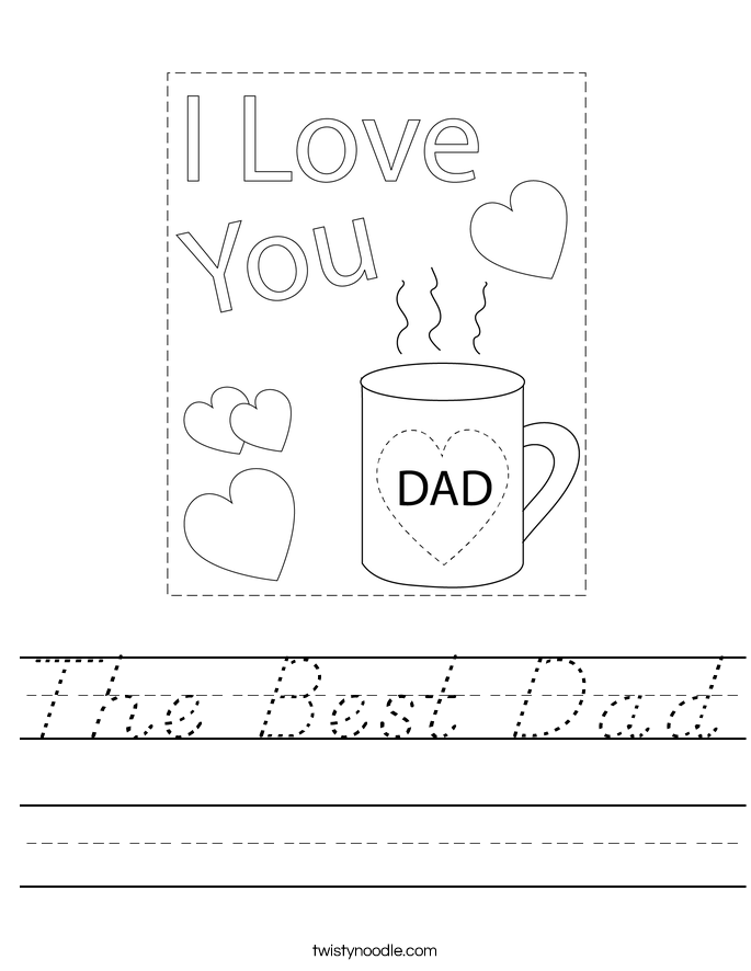 The Best Dad Worksheet