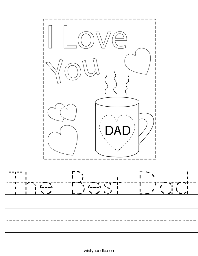 The Best Dad Worksheet